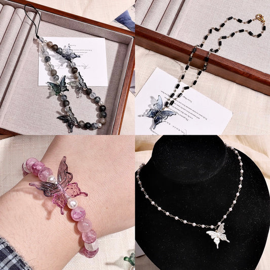 【D010】ガラス蝶々