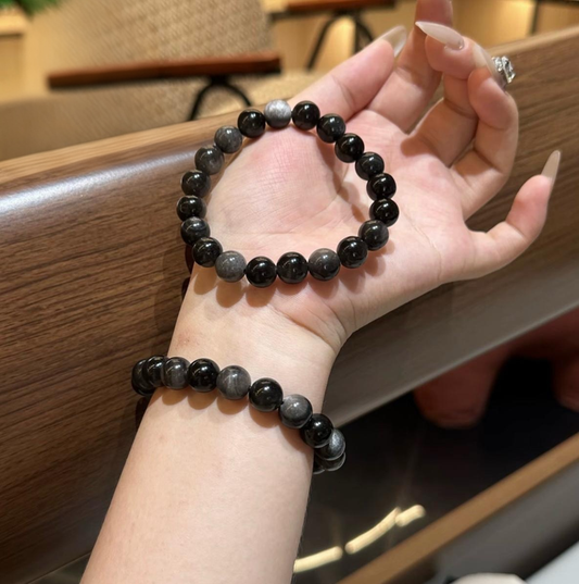 【C022】オブシディアン ブレスレット(12MM)