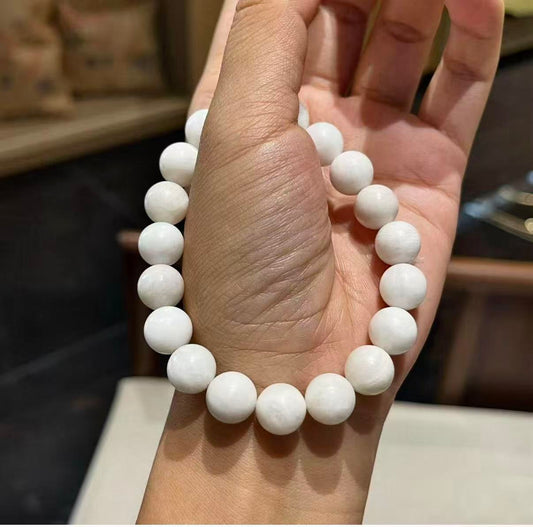 【C015】白いムーンストン ブレスレット