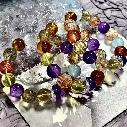 【C029】七宝クリスタル ブレスレット(13MM)