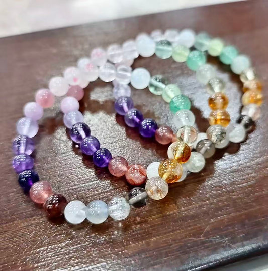 【C031】七宝クリスタル ブレスレット(6~7MM)