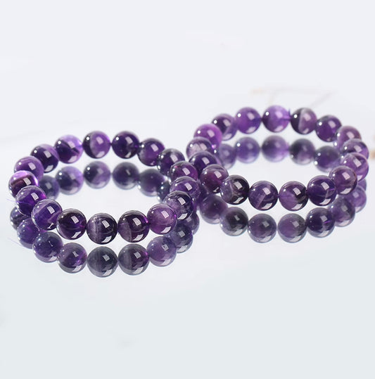 【C008】オーロラアメジスト ブレスレット(10MM)