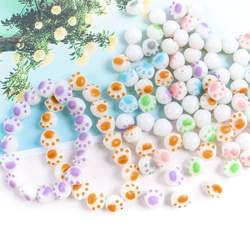 【A050】萌え猫爪アクリルビーズ