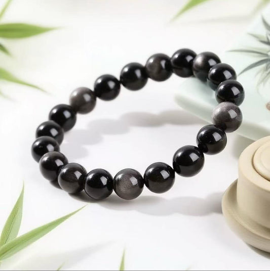 【C008】オブシディアンブレスレット（12MM）