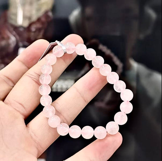 【C016】ローズクォーツ　ブレスレット（8MM)