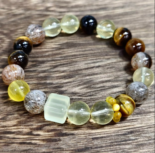 【C024】七宝クリスタル ブレスレット（10MM)