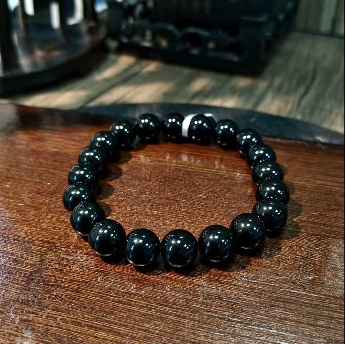 【C021】オブシディアン　ブレスレット（10MM）