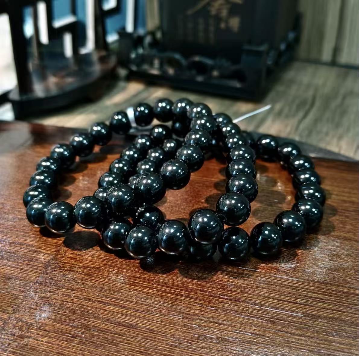 【C021】オブシディアン　ブレスレット（10MM）