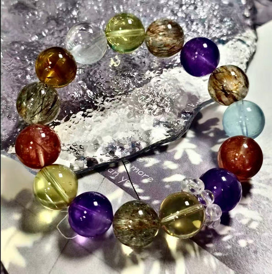 【C029】七宝クリスタル　ブレスレット(13MM)