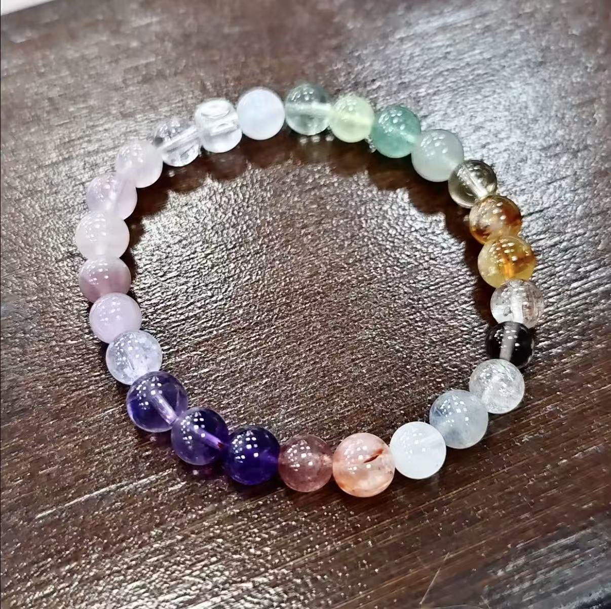 【C031】七宝クリスタル　ブレスレット(6～7MM)