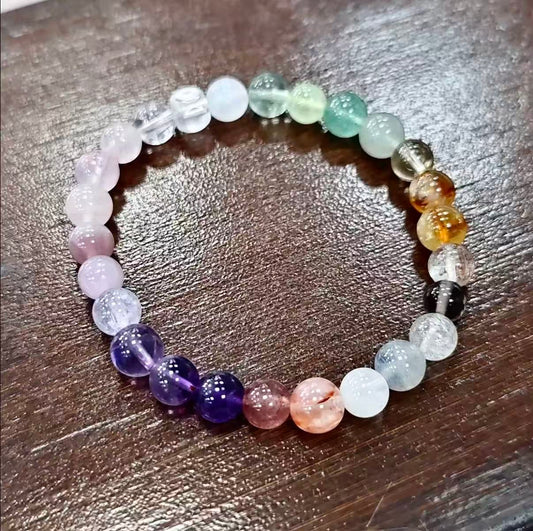 【C031】七宝クリスタル　ブレスレット(6～7MM)