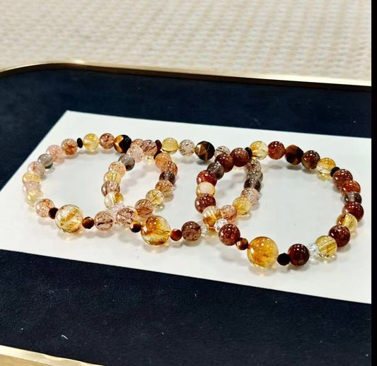 【C032】七宝クリスタル　ブレスレット(4～10MM)