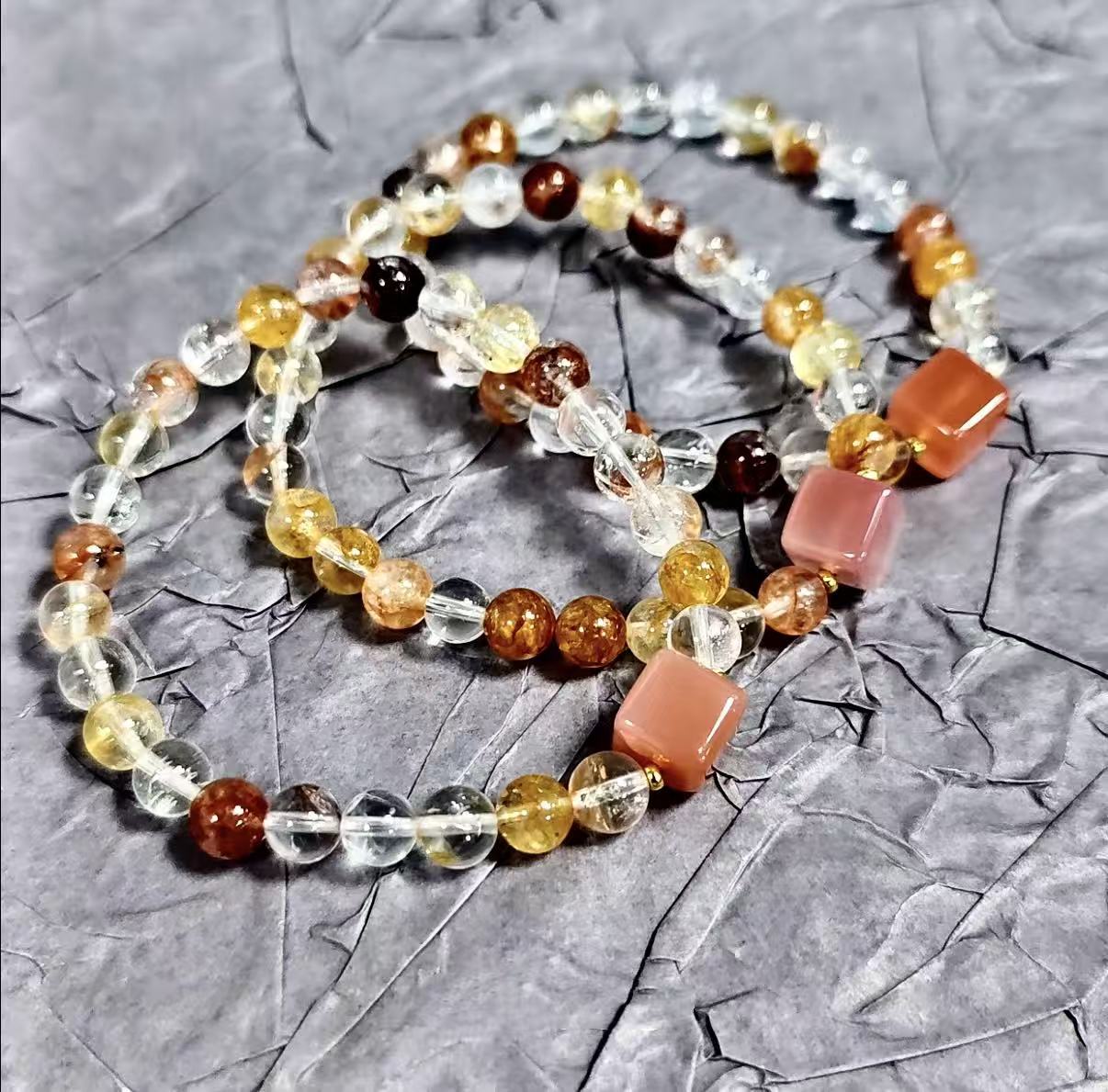 【C033】ファントムクオーツ　ブレスレット(6MM)