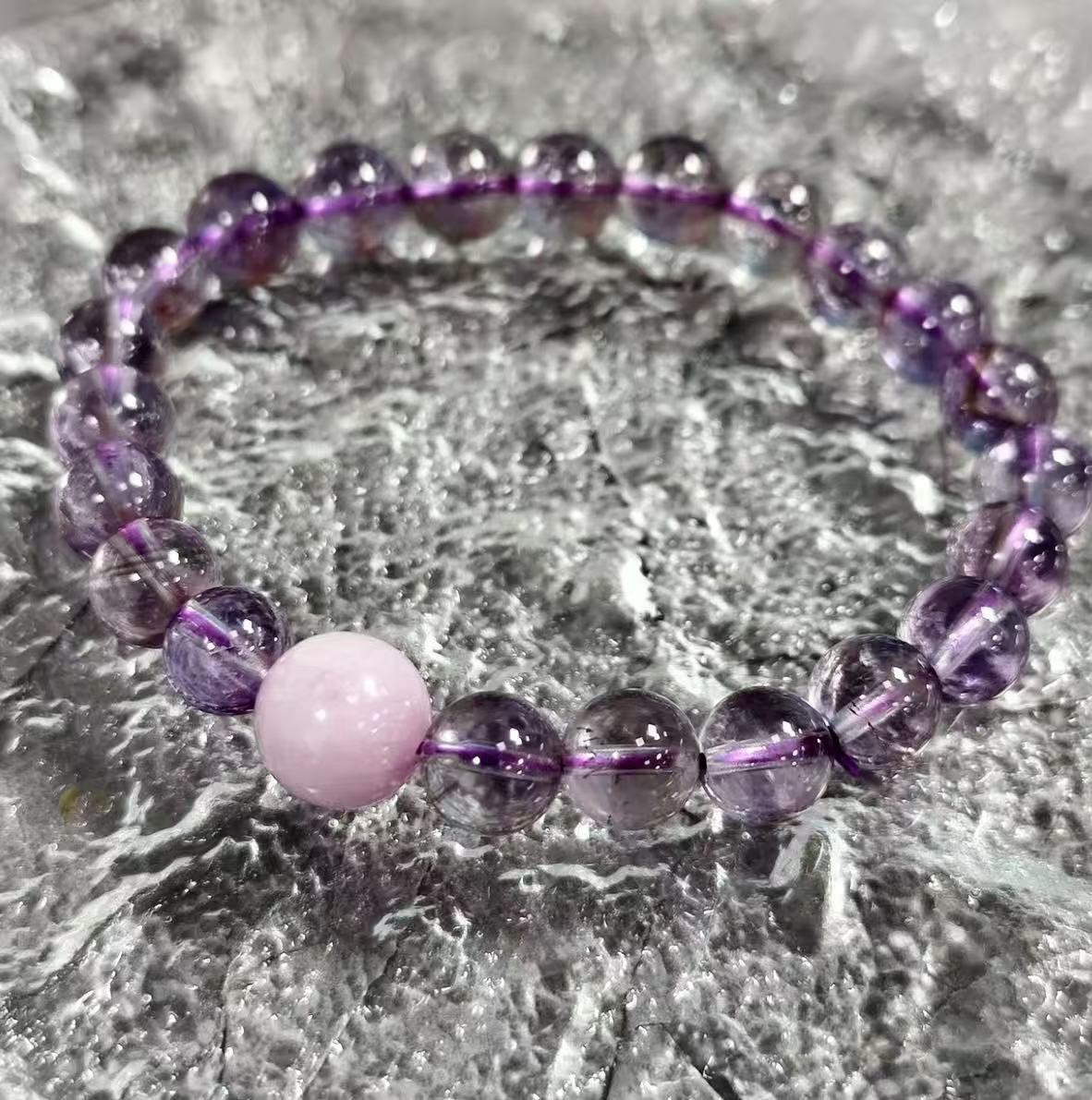 【C034】アメジスト　ブレスレット(8MM)