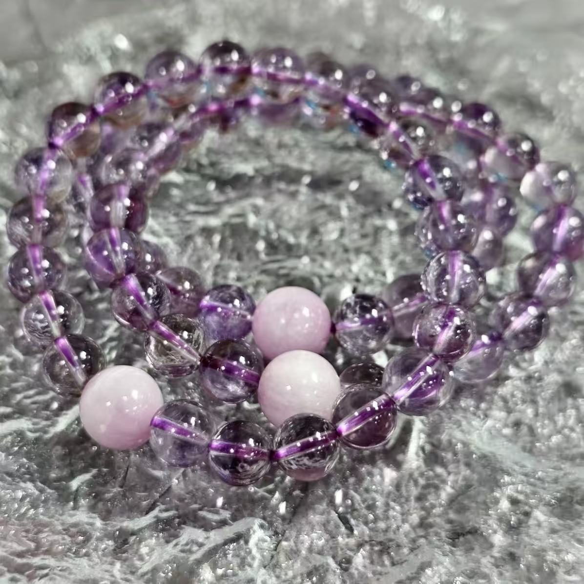 【C034】アメジスト　ブレスレット(8MM)
