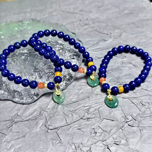 【C036】ラピスラズリ　ブレスレット(7MM)