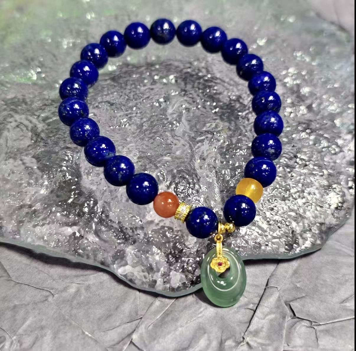 【C036】ラピスラズリ　ブレスレット(7MM)