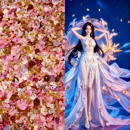 【A064】桜霞の雫 高品質アクリルビーズ