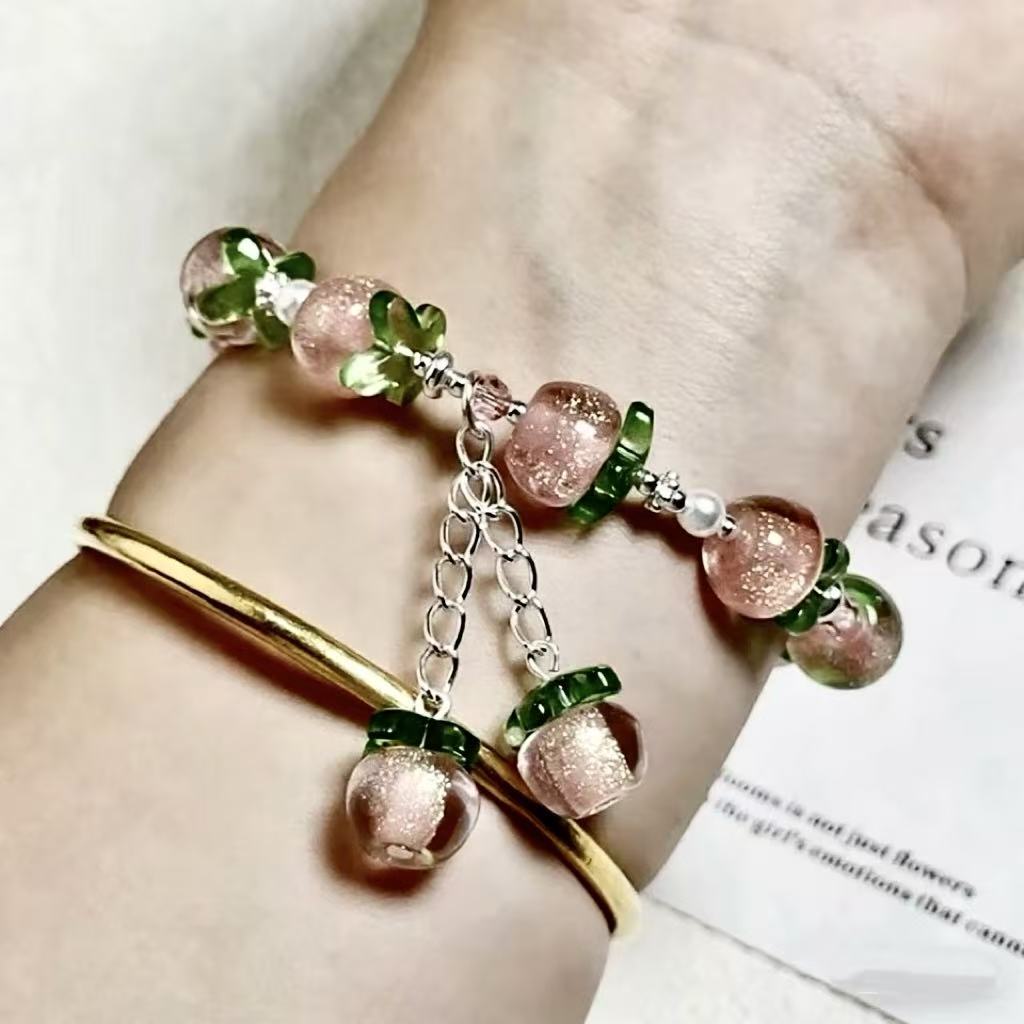 【A066】夏祭りりんご飴 樹脂ビーズ