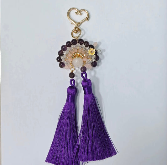 【C052】アメジストの刀馬旦飾り