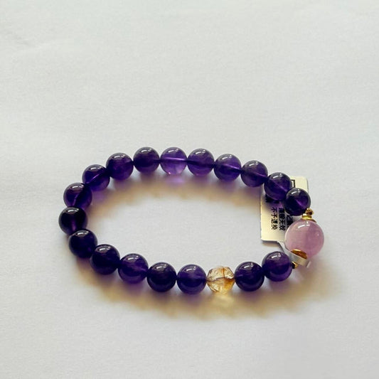 【C009】アメジストブレスレット（8MM）