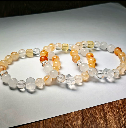 【C026】イエローファントムクオーツブレスレット(10MM)