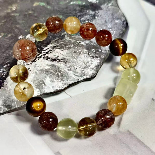 【C041】七宝クリスタル ブレスレット（10MM)